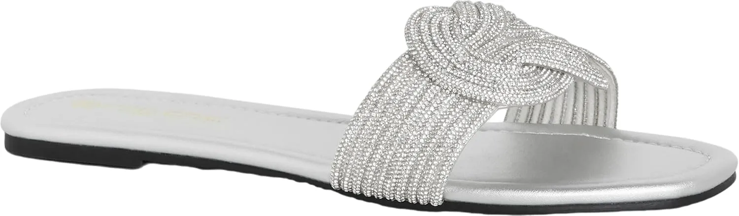 City Chic Women's Sparkle Slide Slipper
