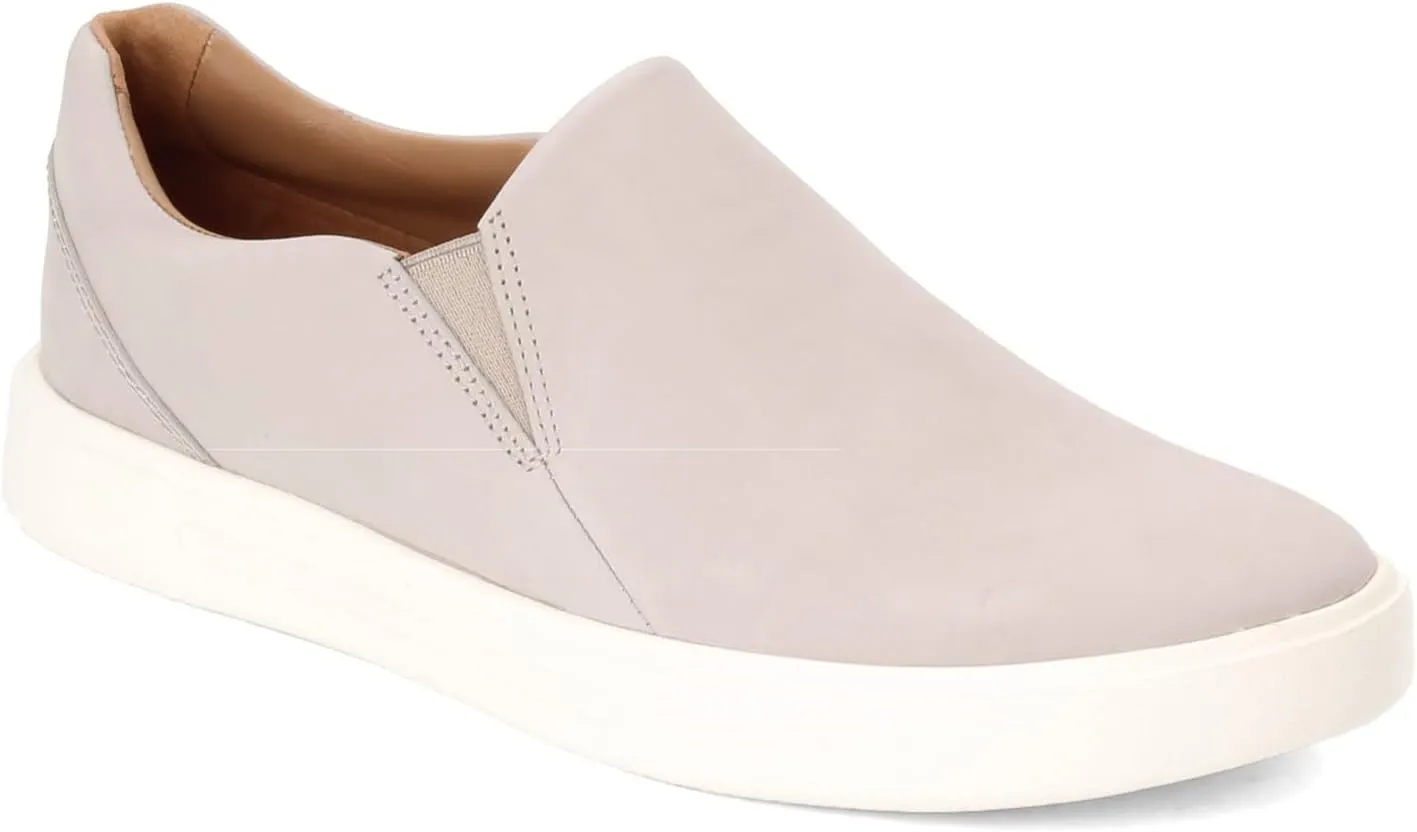 Clarks Men's Leather Shoe with Riptape Closure Sneaker