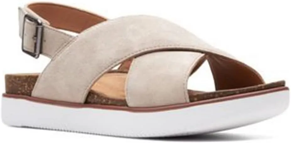 Clarks Women's Elayne Cross Flat Sandal