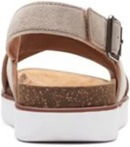 Clarks Women's Elayne Cross Flat Sandal
