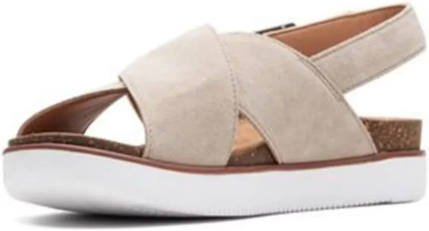 Clarks Women's Elayne Cross Flat Sandal