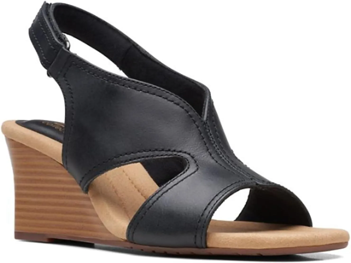 Clarks Womens Kyarra Aster Wedge Wedge Heels