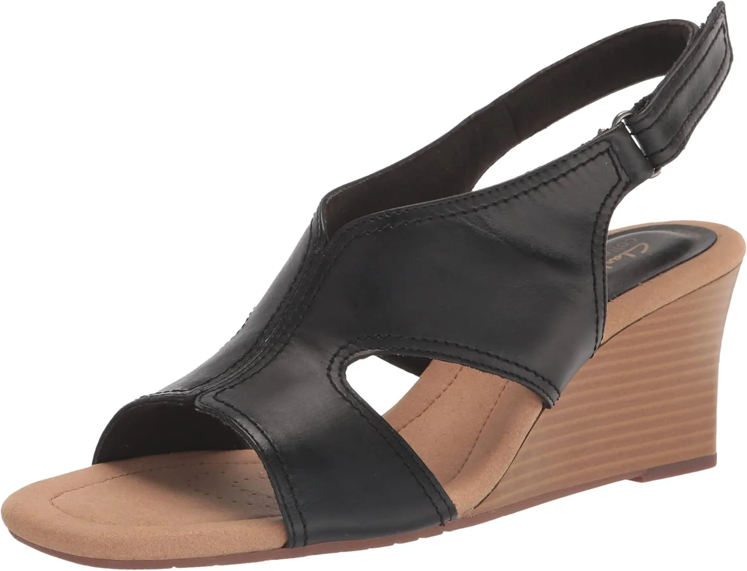 Clarks Womens Kyarra Aster Wedge Wedge Heels