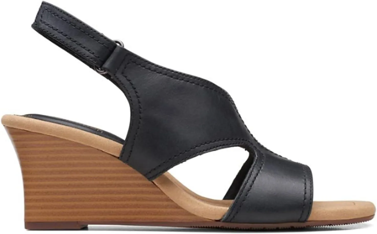 Clarks Womens Kyarra Aster Wedge Wedge Heels