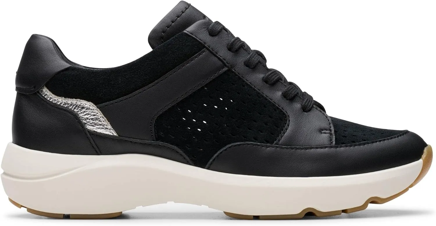 Clarks Women's Tivoli Walk Trainers, Black Combi, 6 Women