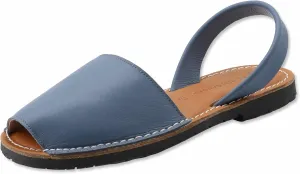 Classic Comfortable Flat Sandals for Women, Dressy Soft Leather Peep Toe Sandals for Women, Versatile Casual Slip-on Flats