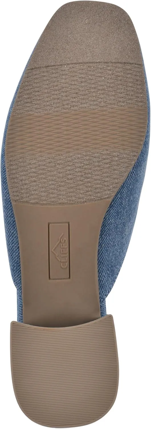CLIFFS BY WHITE MOUNTAIN Women's Quin Low Block Heel Loafer Style Mule