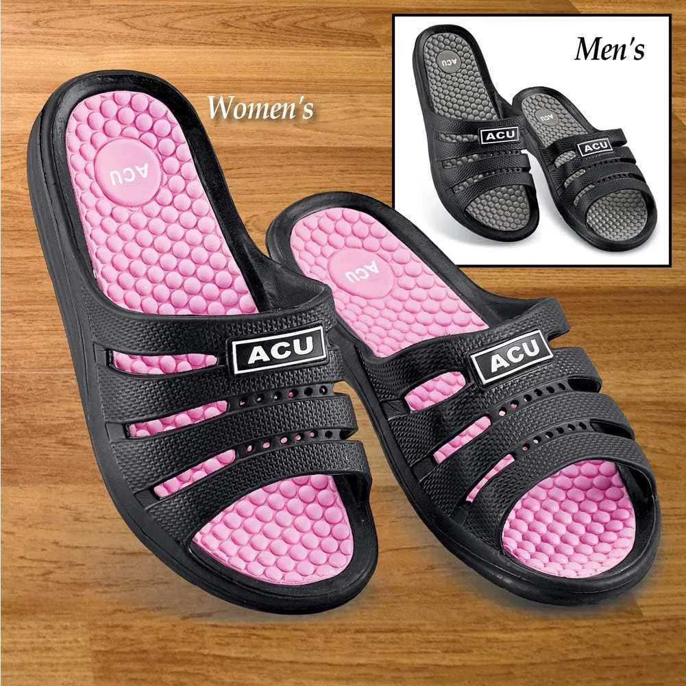 Collections Etc Lightweight Massaging Comfort Waterproof Slides - Helps Enhance Circulation in Feet for Indoor and Outdoor Use