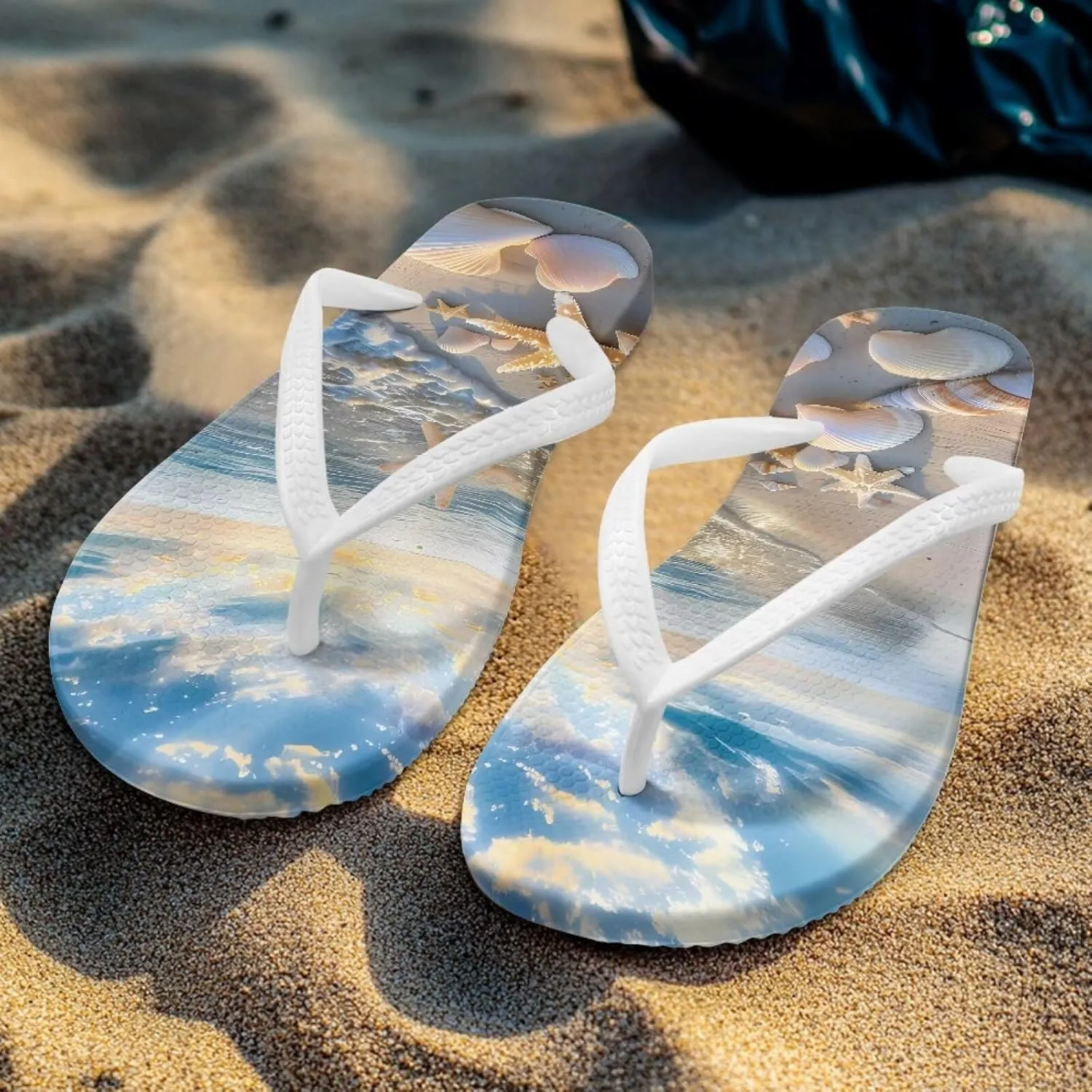 Coloranimal Womens Flip Flops Summer Beach Sandals Non Slip Flip Flops Thong Sandals for Women Lightweight Ladies Slip On Summer Slippers
