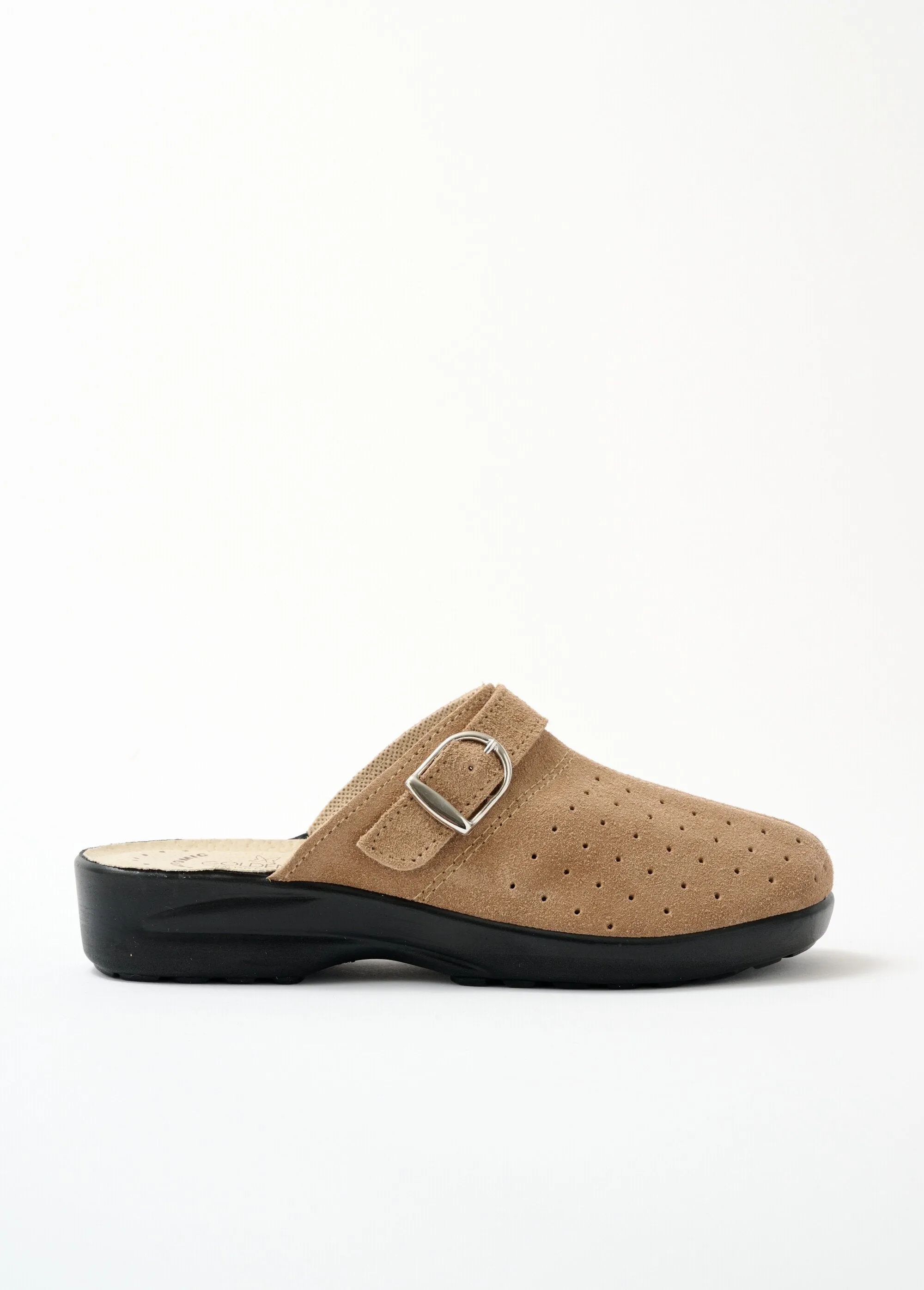 Comfort width mule slippers