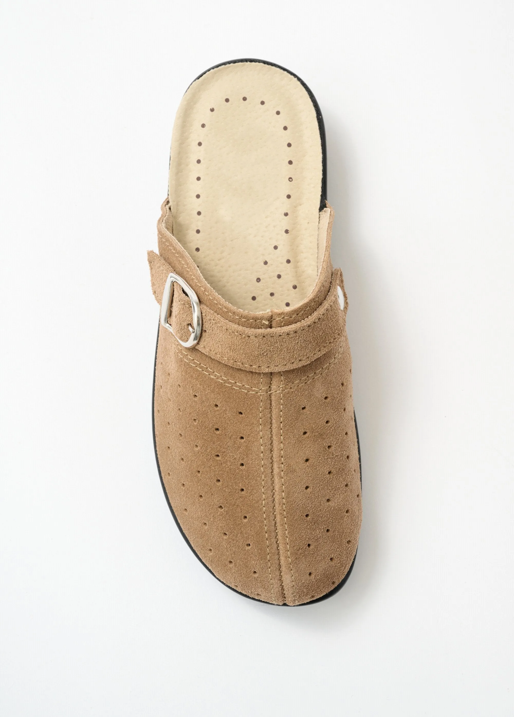 Comfort width mule slippers