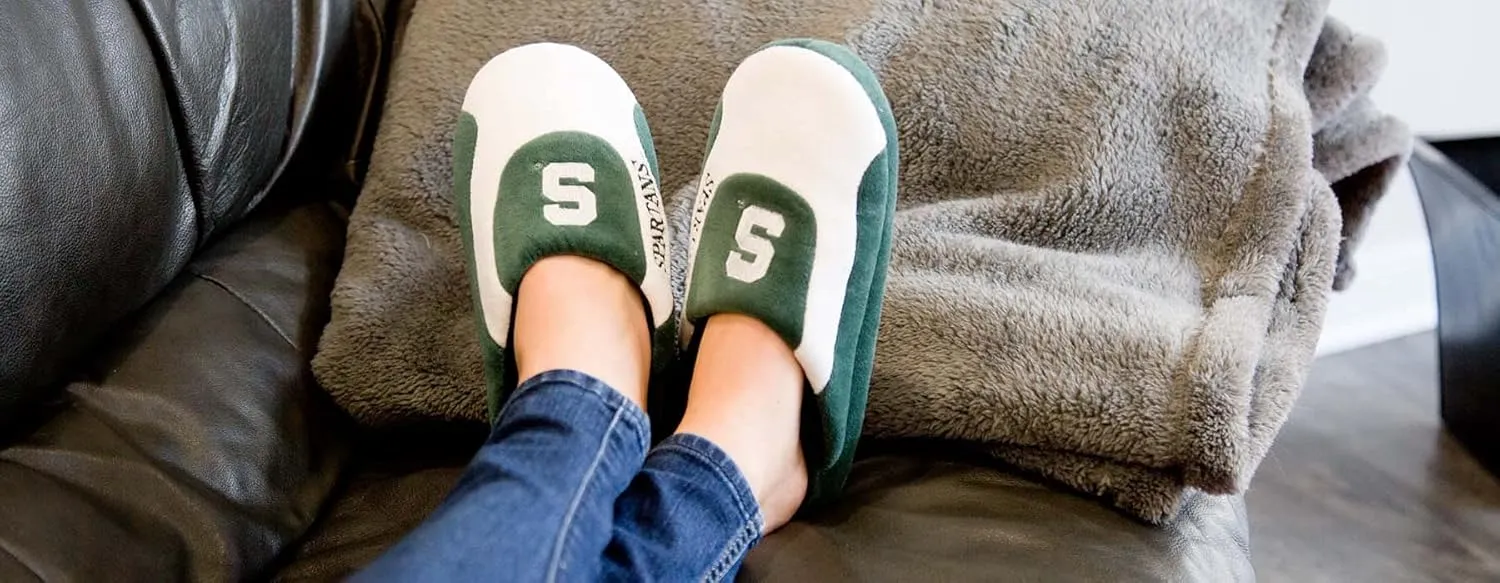 Comfy Feet NCAA Low Pro Stripe Slip On Slippers
