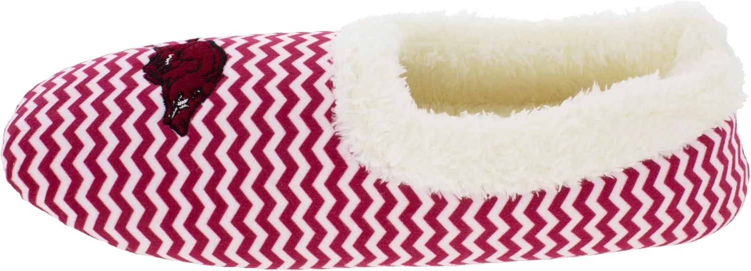 Comfy Feet NCAA Slip On Chevron Pattern Slippers