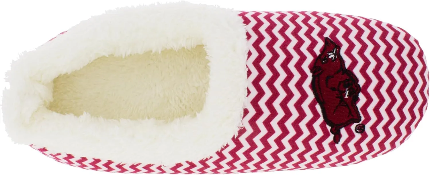 Comfy Feet NCAA Slip On Chevron Pattern Slippers