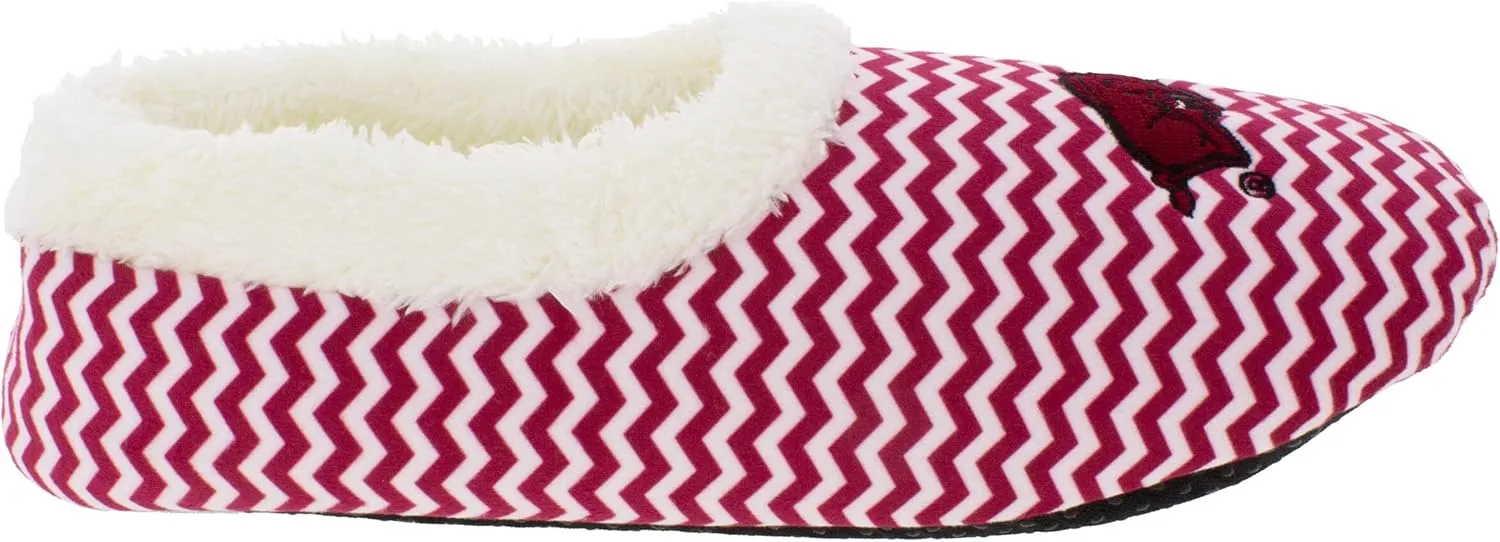 Comfy Feet NCAA Slip On Chevron Pattern Slippers