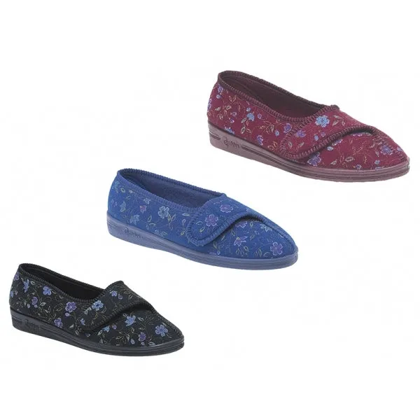 Comfylux DIANA Womens Full Slippers Wine