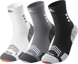 Compression Sport Running Socks: Athletic Crew Socks for Men Women Cycling Hiking Basketball Work,3 Pairs