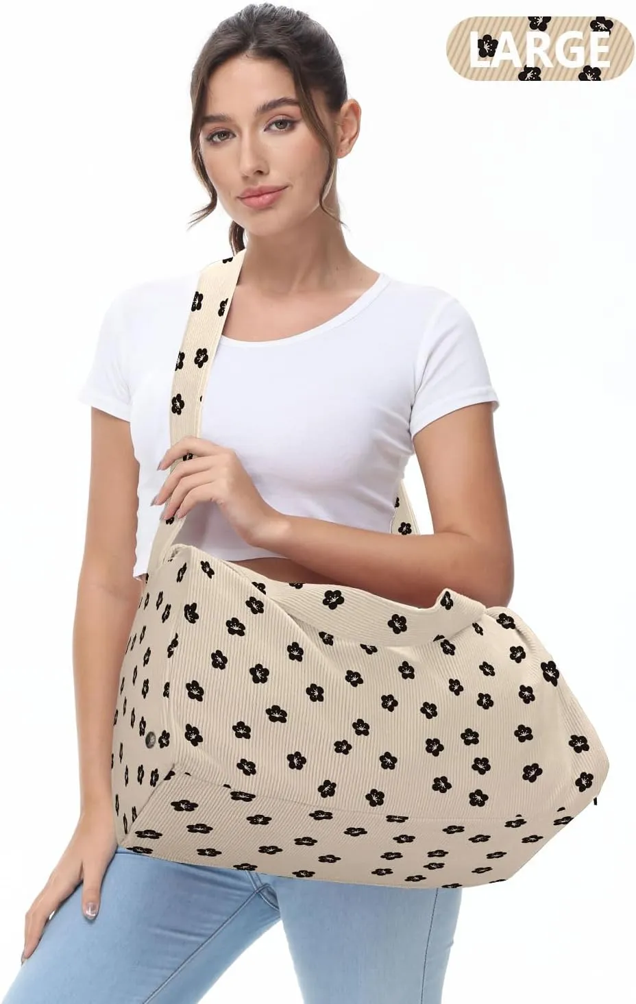 Corduroy Large Gym Bag for Women with Shoes Compartment, Stylish Duffle Travel Bag for Plane, Lightweight Duffle Bag for Women & Men, Sport Gym Tote Bag with Wet Pocket