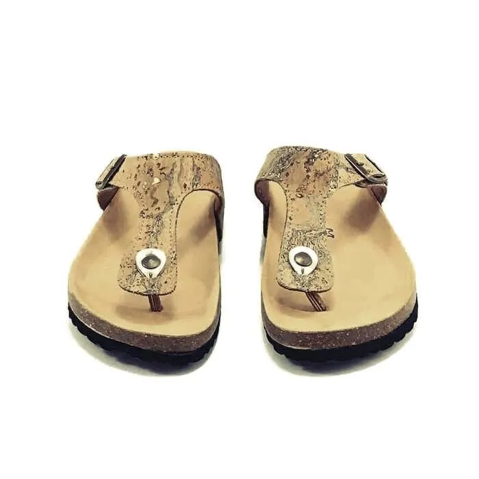 Cork Wedge Sandal Bio with Neomap Pattern
