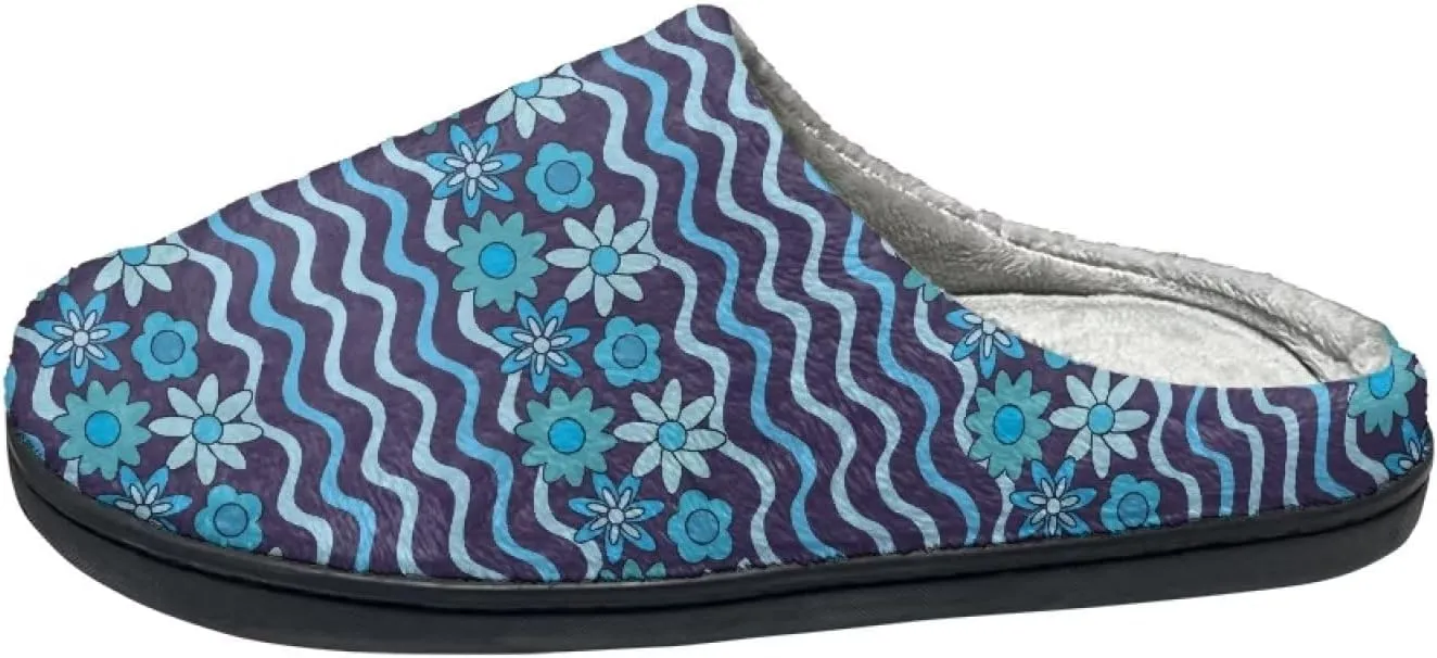 Cotton Slippers for Woman Cotton Slippers Washable Fuzzy Slippers Indoor Slip On Shoes Bedroom Slippers