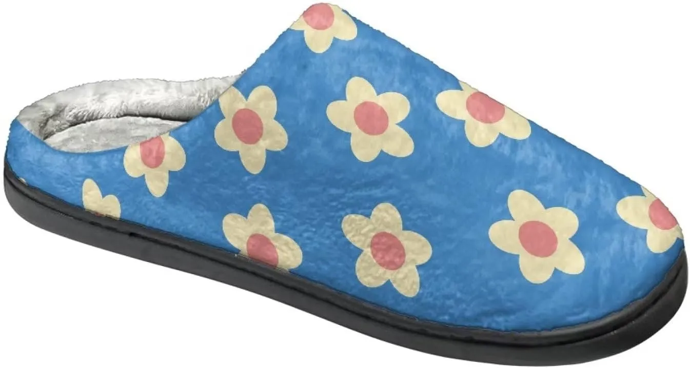 Cotton Slippers for Woman Cotton Slippers Washable Fuzzy Slippers Indoor Slip On Shoes Bedroom Slippers