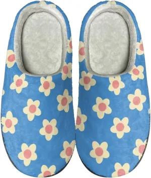 Cotton Slippers for Woman Cotton Slippers Washable Fuzzy Slippers Indoor Slip On Shoes Bedroom Slippers