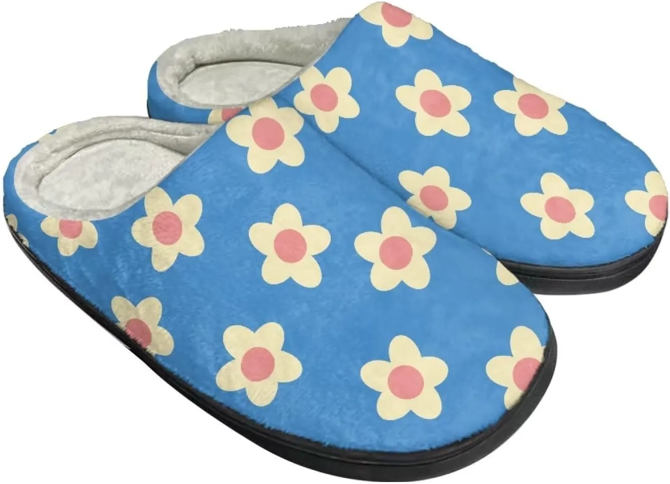 Cotton Slippers for Woman Cotton Slippers Washable Fuzzy Slippers Indoor Slip On Shoes Bedroom Slippers