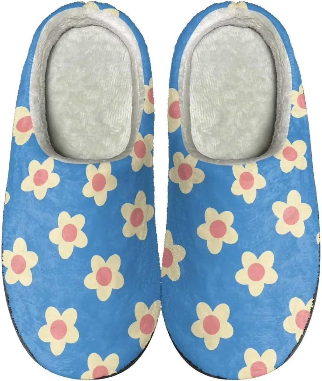 Cotton Slippers for Woman Cotton Slippers Washable Fuzzy Slippers Indoor Slip On Shoes Bedroom Slippers