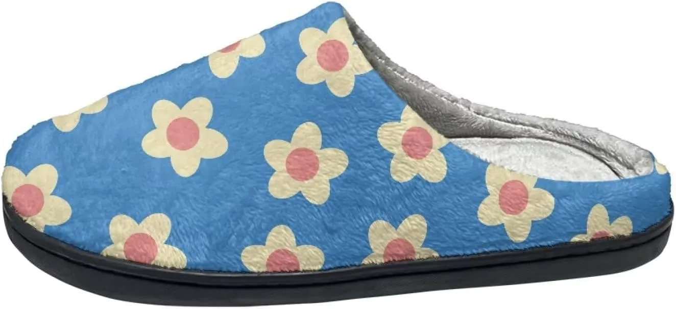 Cotton Slippers for Woman Cotton Slippers Washable Fuzzy Slippers Indoor Slip On Shoes Bedroom Slippers