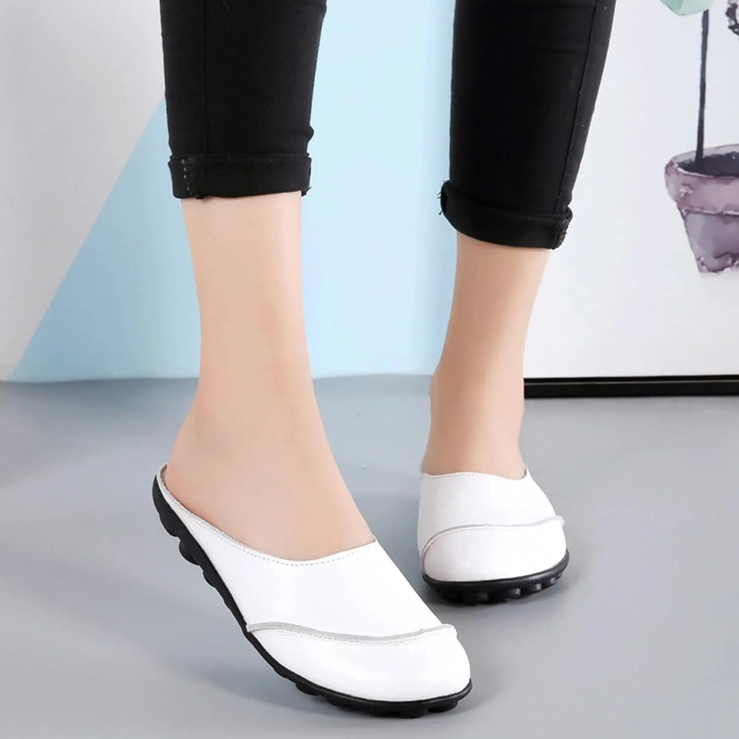 Couple‘s ’Shoes Casual Hollow Breathable Flat No Heel Single Shoes Loafers Shoes Shoes Womens Casual Shoes for Fall