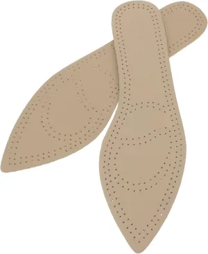 Cowhide Insoles for Pointed Shoes Anti-Sweat Detachable and Easy to Maintain Random