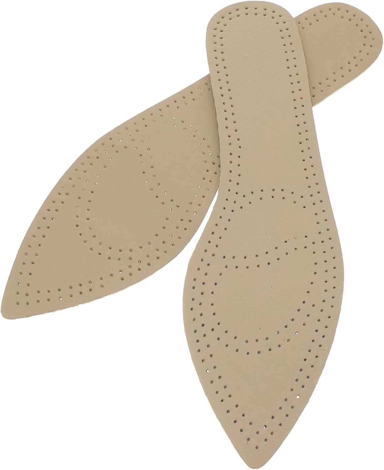 Cowhide Insoles for Pointed Shoes Anti-Sweat Detachable and Easy to Maintain Random