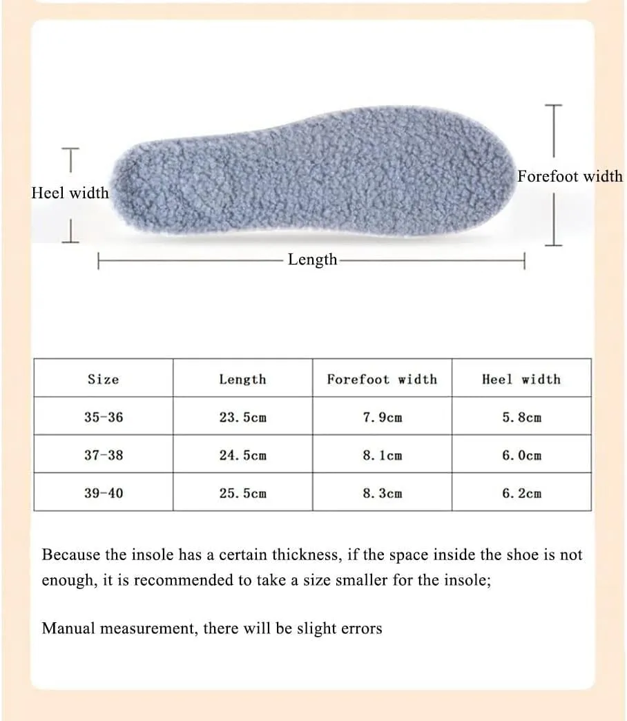 Cushion Shoe Insoles，Warmth Height Increasing Insoles Women Shoe Pad Breathable Honeycomb Plus Velvet Thicken Unisex Winter Shoe Insole(A3.5cm,39 40)