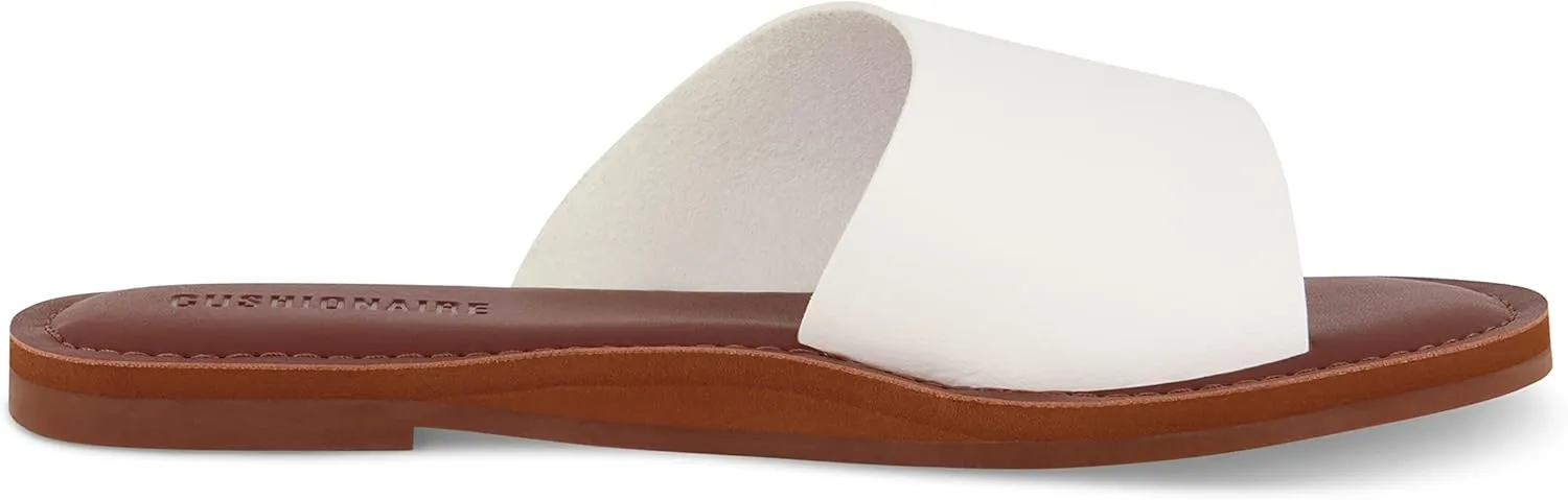 CUSHIONAIRE Women's Carly slide Sandal with Memory Foam