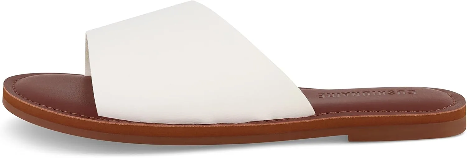 CUSHIONAIRE Women's Carly slide Sandal with Memory Foam