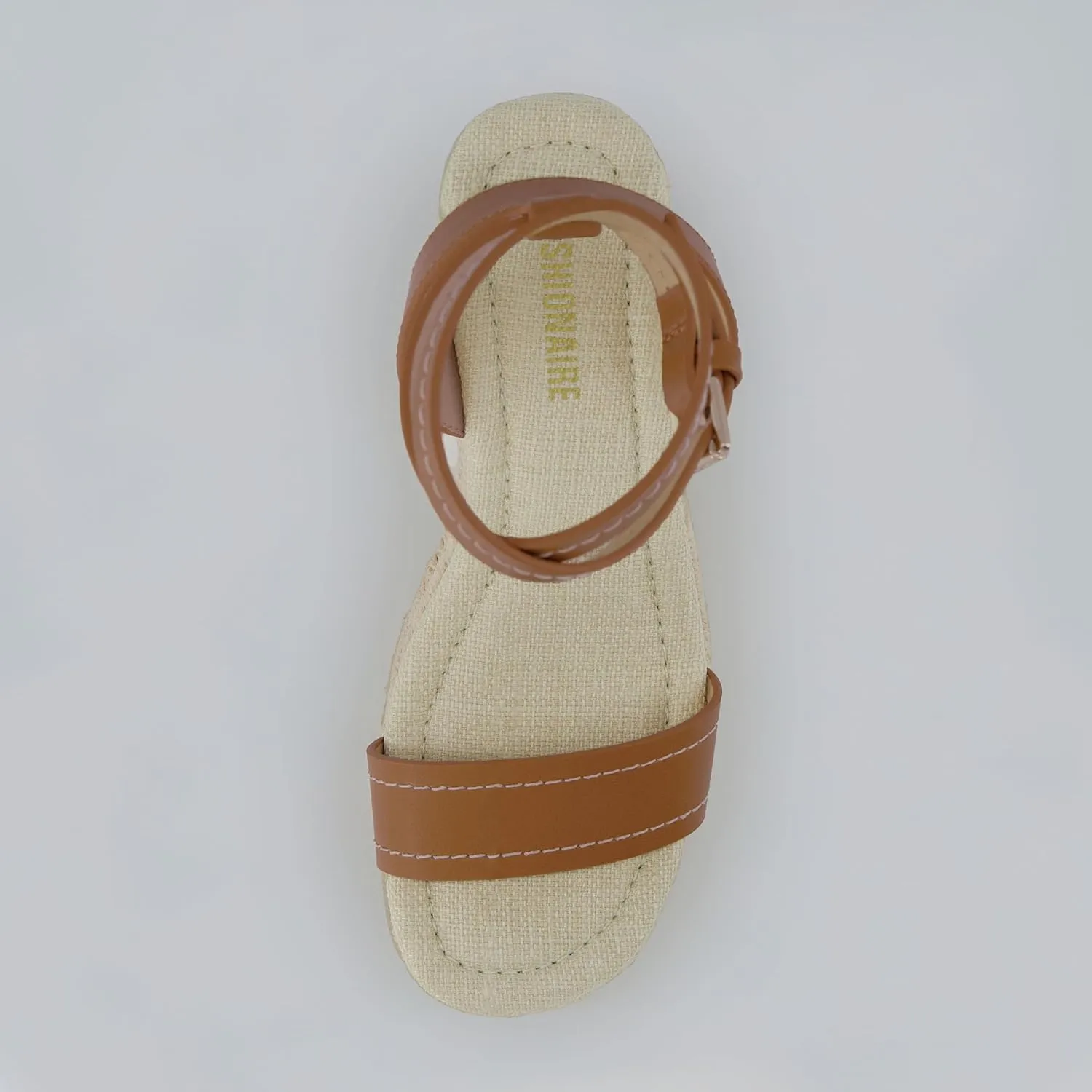 CUSHIONAIRE Women's Chico One Band Espadrille Wedge Sandal  Memory Foam
