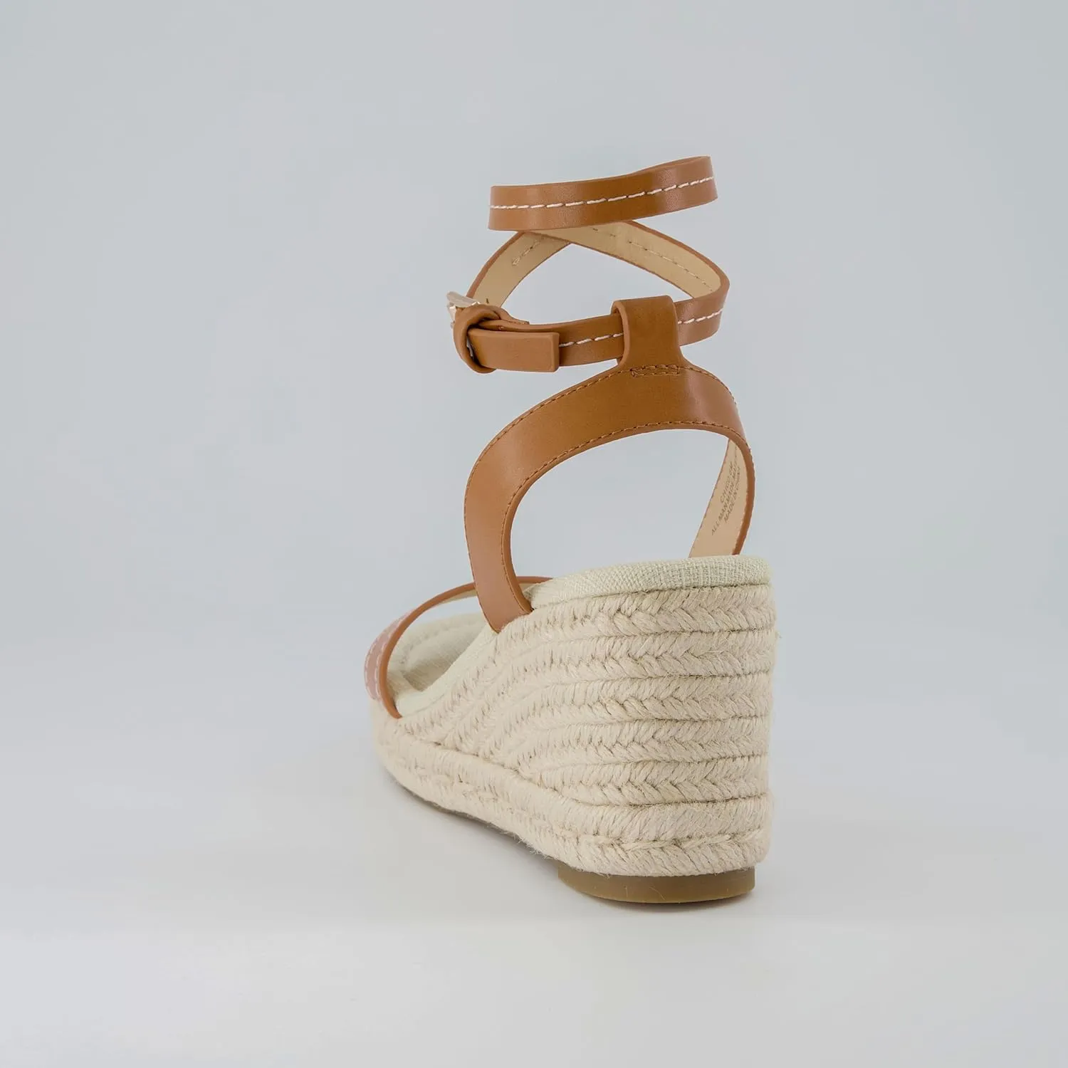 CUSHIONAIRE Women's Chico One Band Espadrille Wedge Sandal  Memory Foam