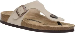 CUSHIONAIRE Women's Leah Cork Footbed Sandal With  Comfort