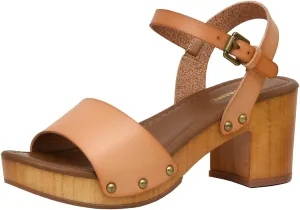 CUSHIONAIRE Women's Sloan Faux Wood Sandal  Memory Foam Insole & LiteSole Technology -Wide Widths Available
