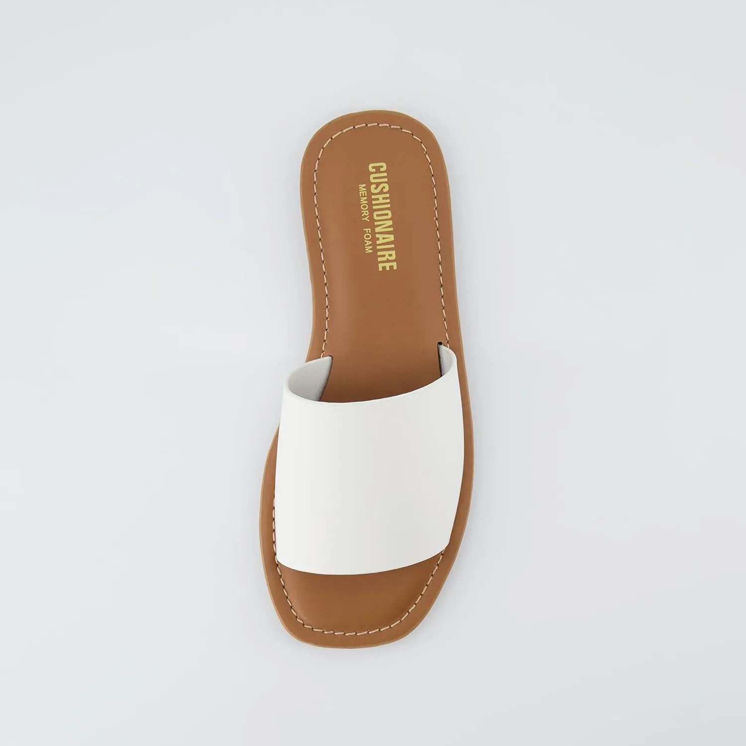 CUSHIONAIRE Women's Spicy slide Sandal with Memory Foam
