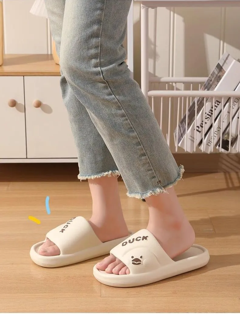 Cute Kawaii Multi Colored Duck Pillow Slipper Cloud Slides Non-Slip Summer Slipper