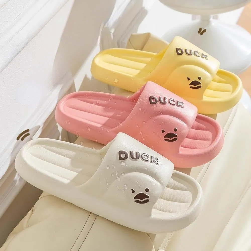 Cute Kawaii Multi Colored Duck Pillow Slipper Cloud Slides Non-Slip Summer Slipper