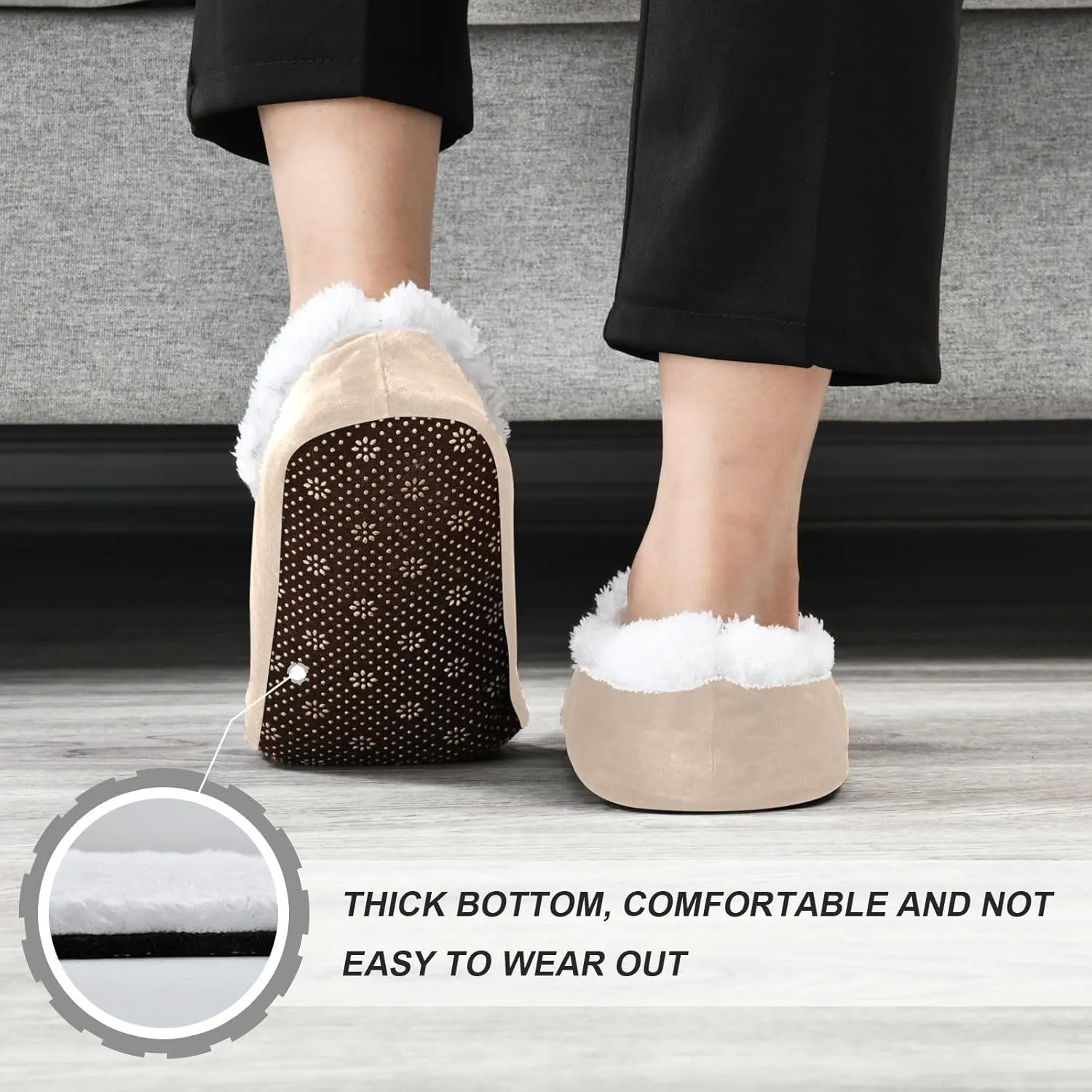 Cute Koala Bear Indoor House Slippers Spa Winter Slipper Home Slippers Soft Memory Foam Slipper Non Slip for Travel Hotel Bedroom Shoes M