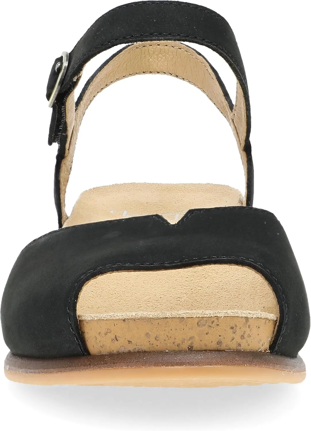 Dansko Cass Peep-Toe Wedge Sandal for Women -Low Profile Wedge with Arch Support, Adjustable Fit for Walking Comfort