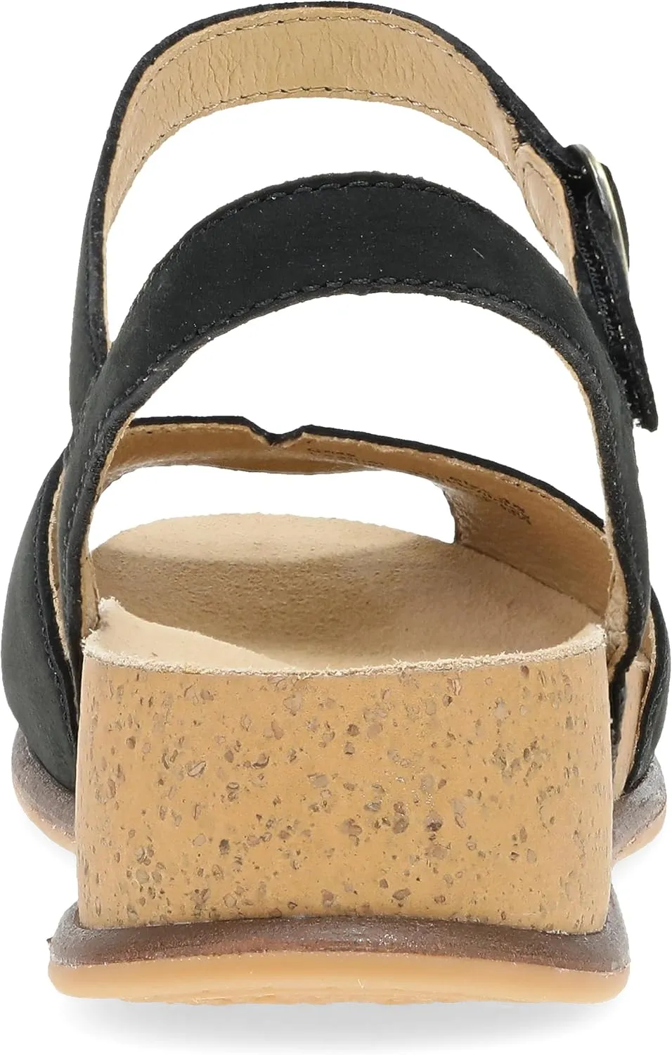 Dansko Cass Peep-Toe Wedge Sandal for Women -Low Profile Wedge with Arch Support, Adjustable Fit for Walking Comfort