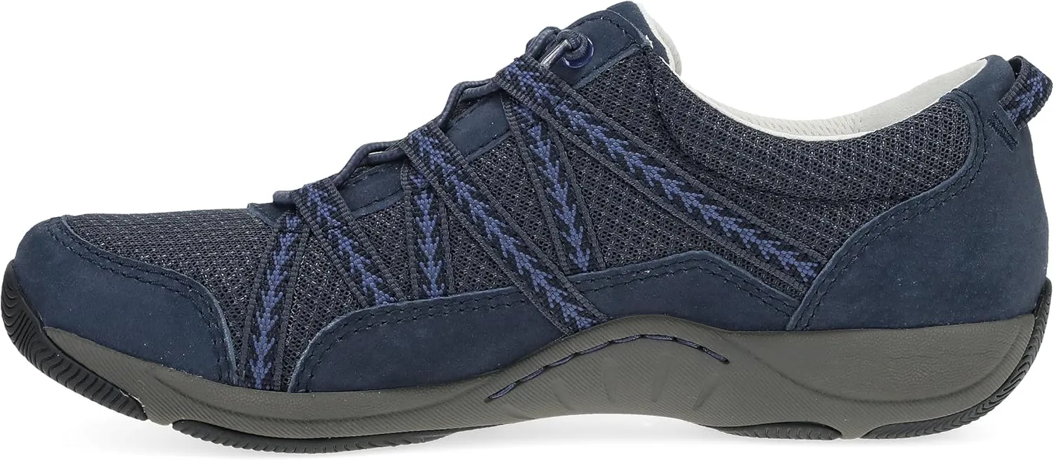 Dansko Harlyn Lightweight Sneaker for Women - Stain Resistant Leather and Nylon Uppers and Arch Support in Flexible Style