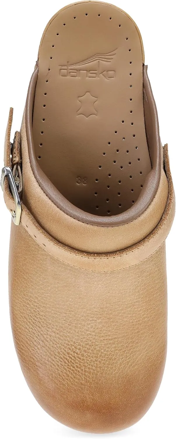 Dansko Ingrid Sling Back Mule Clog for Women - Anti-Fatigue Rocker Bottom Promotes Forward Foot Motion - Premium Leather Uppers for Long-Lasting Wear