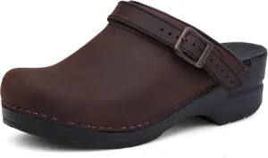 Dansko Ingrid Sling Back Mule Clog for Women - Anti-Fatigue Rocker Bottom Promotes Forward Foot Motion - Premium Leather Uppers for Long-Lasting Wear