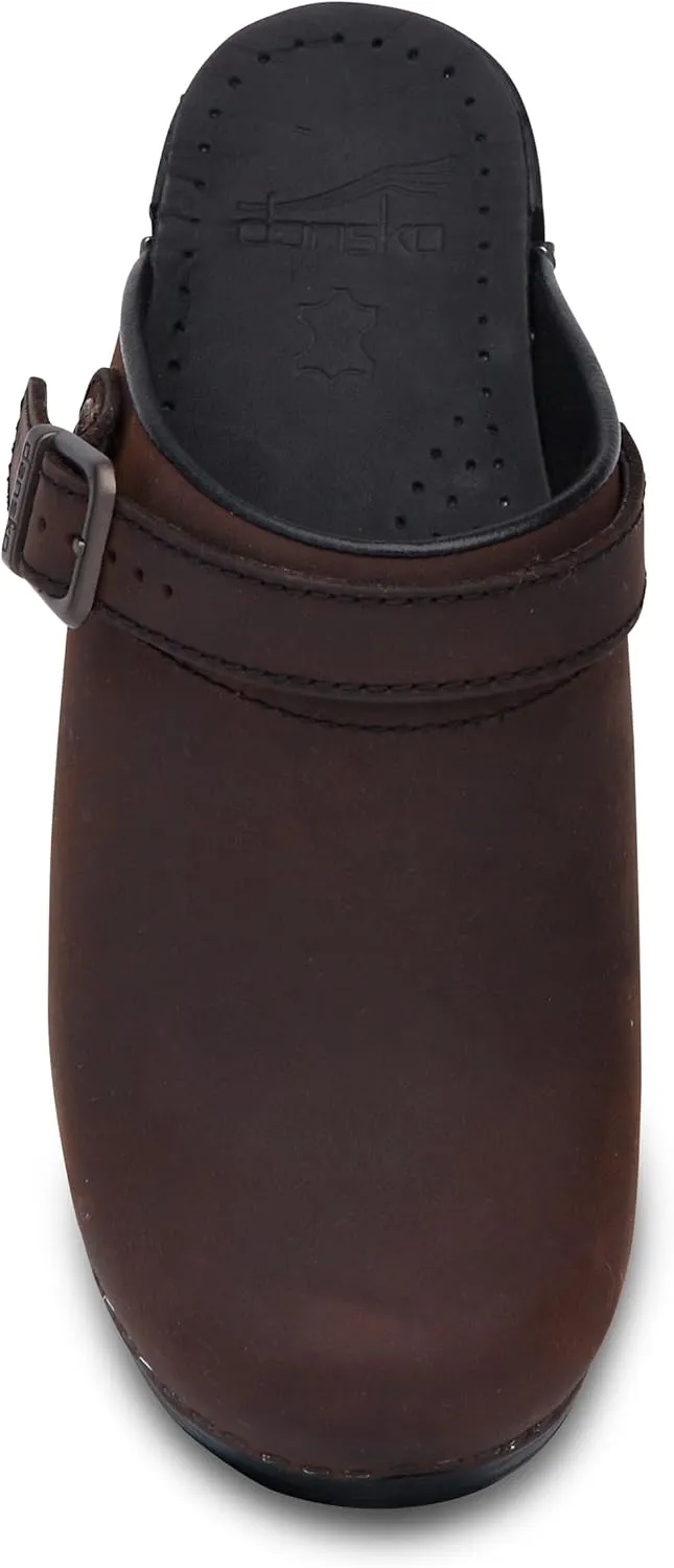 Dansko Ingrid Sling Back Mule Clog for Women - Anti-Fatigue Rocker Bottom Promotes Forward Foot Motion - Premium Leather Uppers for Long-Lasting Wear