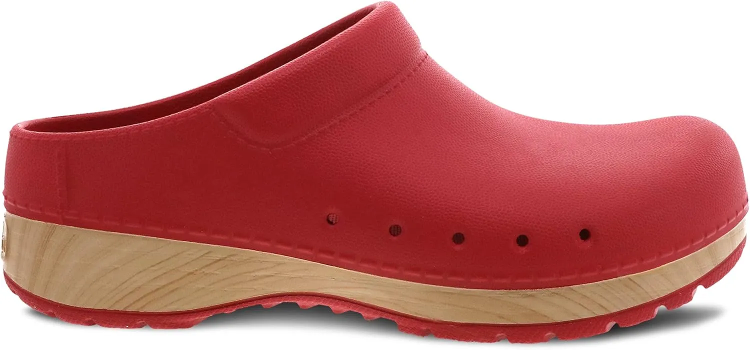 Dansko Kane Slip-On Mule Clog for Women - Lightweight Cushioned Comfort and Removable EVA Footbed with Arch Support - Easy Clean Uppers
